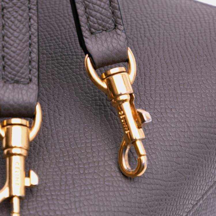 Pre Owned Celine Grey Nano Grained Calfskin Belt Bag