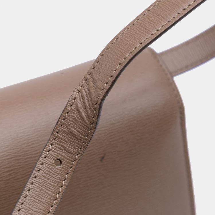 Pre Owned Celine Brown Medium Calfskin Classic Box