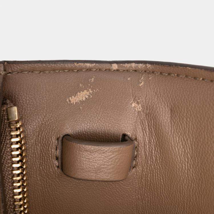 Pre Owned Celine Brown Medium Calfskin Classic Box