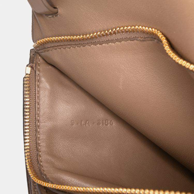 Pre Owned Celine Brown Medium Calfskin Classic Box