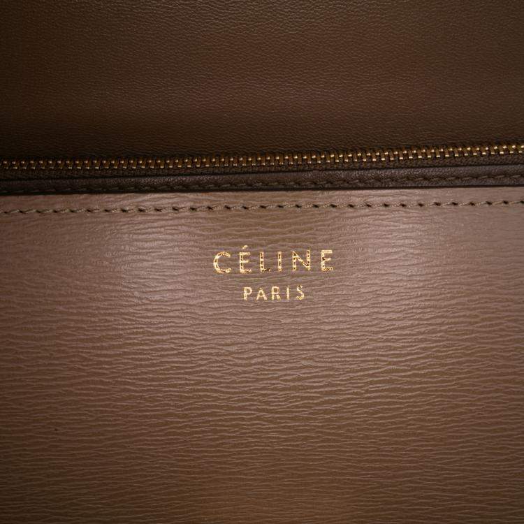 Pre Owned Celine Brown Medium Calfskin Classic Box