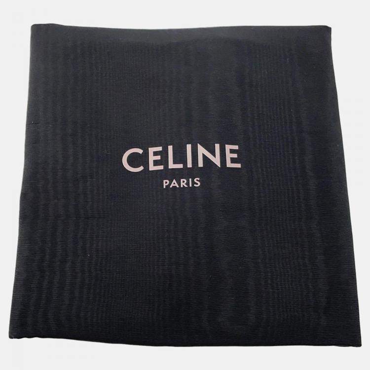 Pre Owned Celine Luggage Shopper Black Leather Size Micro