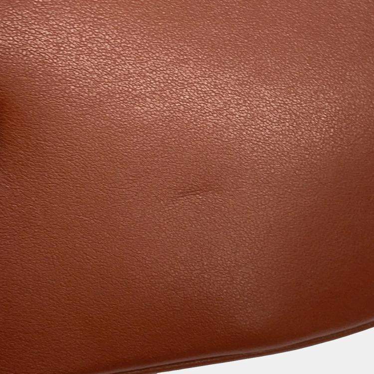 Pre Owned Celine Taboo Medium Brown Calf Leather Shoulder Bag