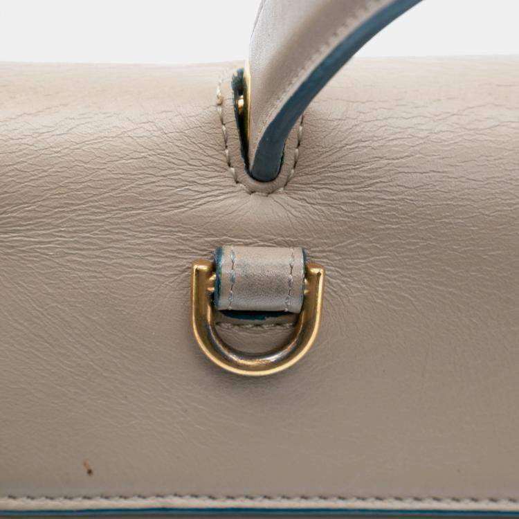 Pre Owned Celine Brown Mini Leather Belt Satchel