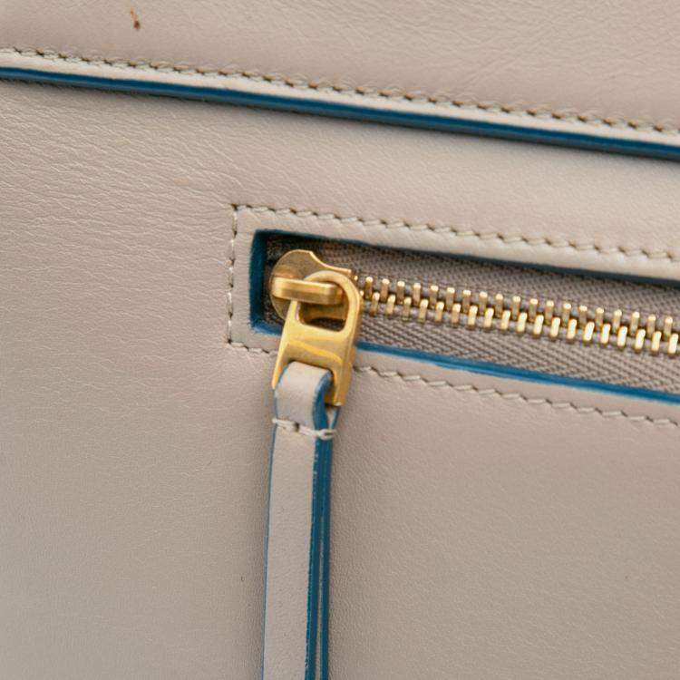 Pre Owned Celine Brown Mini Leather Belt Satchel