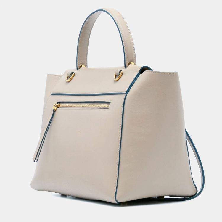 Pre Owned Celine Brown Mini Leather Belt Satchel