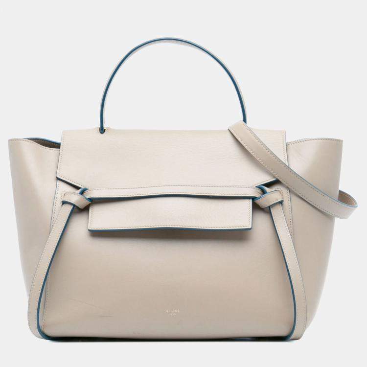 Pre Owned Celine Brown Mini Leather Belt Satchel