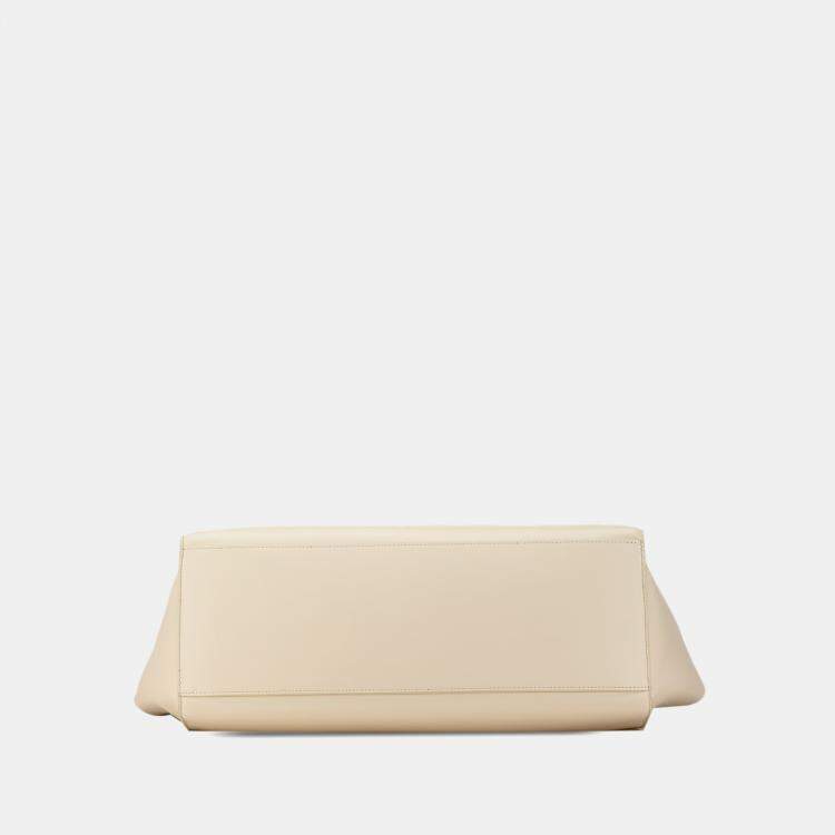 مملوكة مسبقًا Celine White Smooth Calfskin Soft 16 Cabas