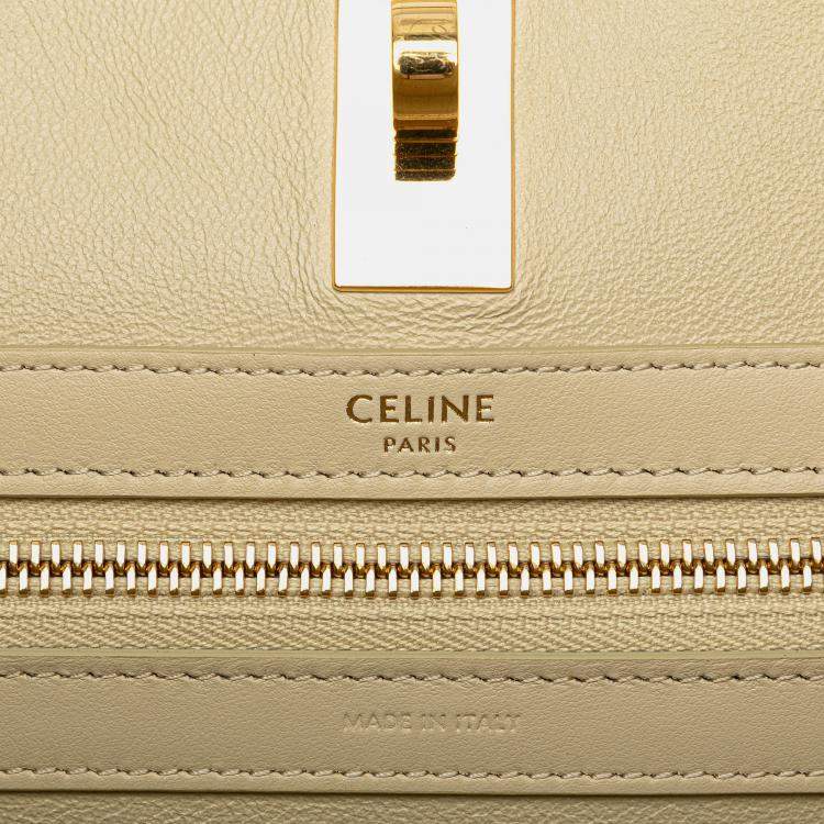 مملوكة مسبقًا Celine White Smooth Calfskin Soft 16 Cabas