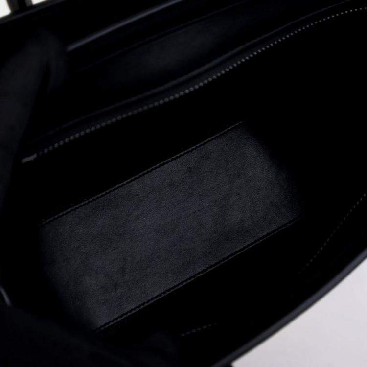 Pre Owned Celine Luggage Nano Lizard Leather Tote Bag