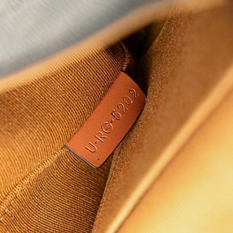 Pre Owned Celine Brown Mini Triomphe Coated Canvas Besace Crossbody