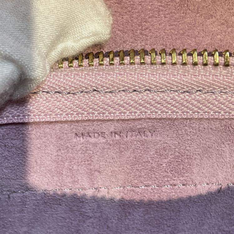Pre Owned Celine Pink Pico Grained Calfskin Belt Bag