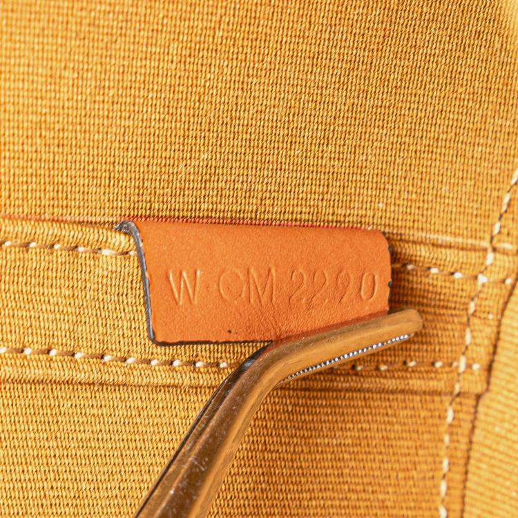 Pre Owned Celine Brown Medium Triomphe Coated Canvas Tambour Crossbody