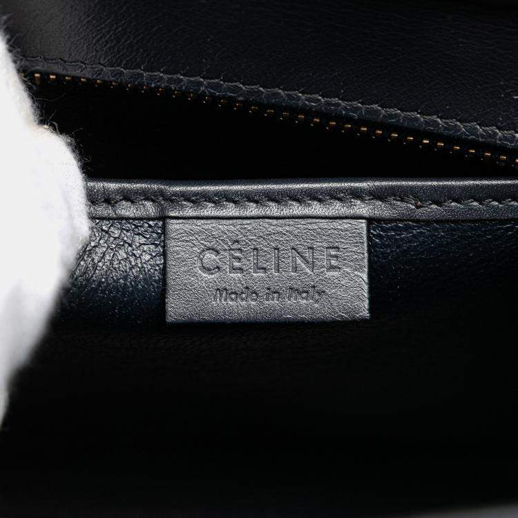 Pre Owned Celine Multicolor Nano Tricolor Leather Luggage Tote