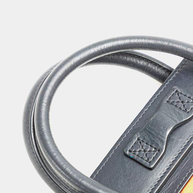 Pre Owned Celine Multicolor Nano Tricolor Leather Luggage Tote