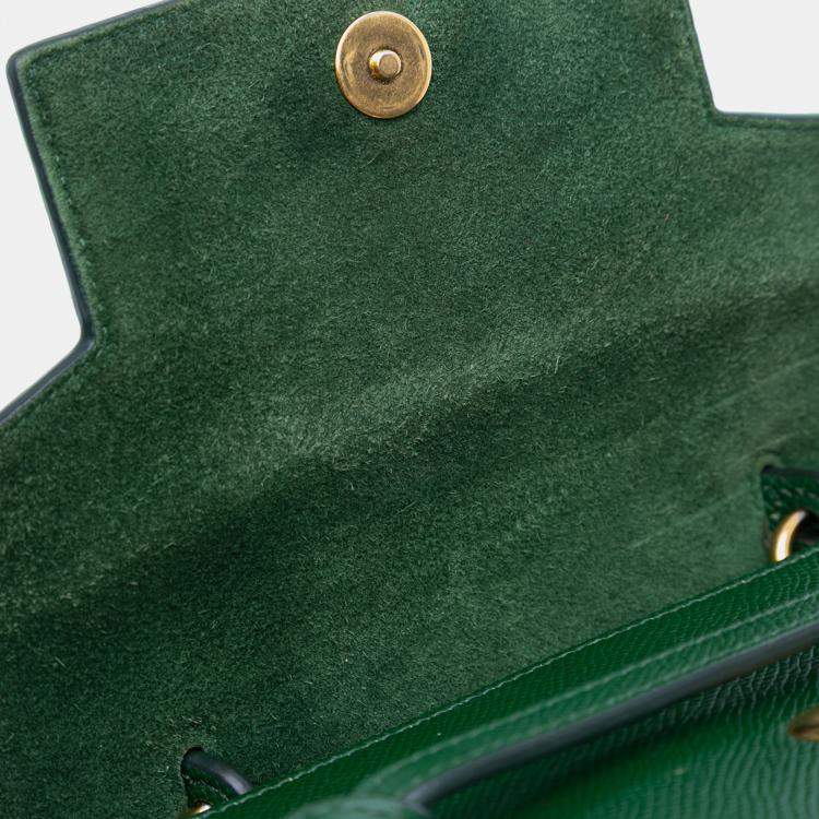 Pre Owned Celine Green Nano Grained Calfskin Belt Bag