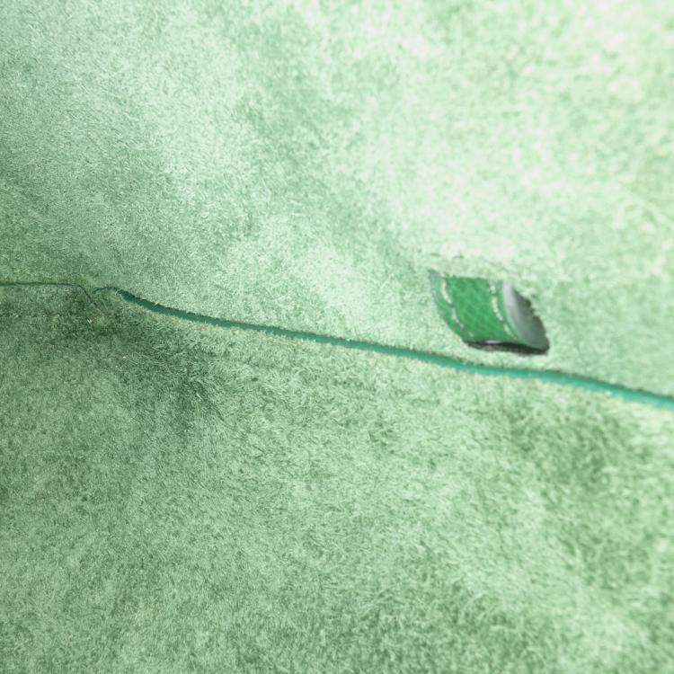 Pre Owned Celine Green Nano Grained Calfskin Belt Bag