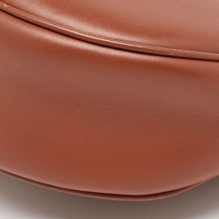 Pre Owned Celine Brown Leather Medium Ava Triomphe Shoulder Bag