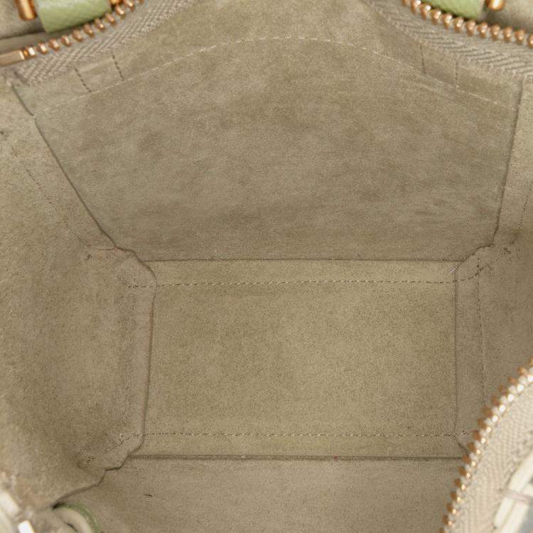 Pre Owned Celine Green Pico Grained Calfskin Belt Bag