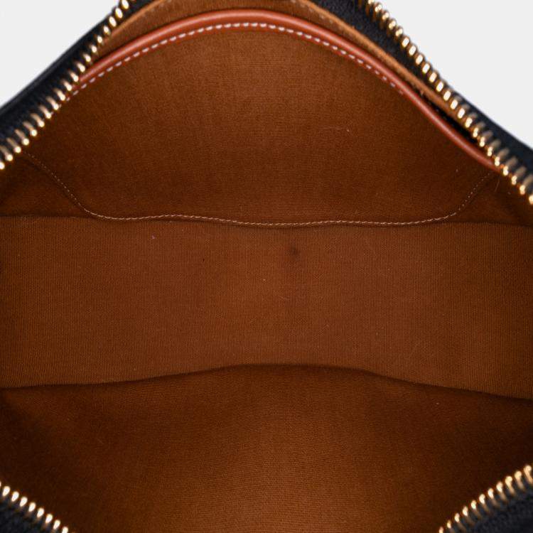 Pre Owned Celine Brown Triomphe Coated Canvas Ava Shoulder Bag