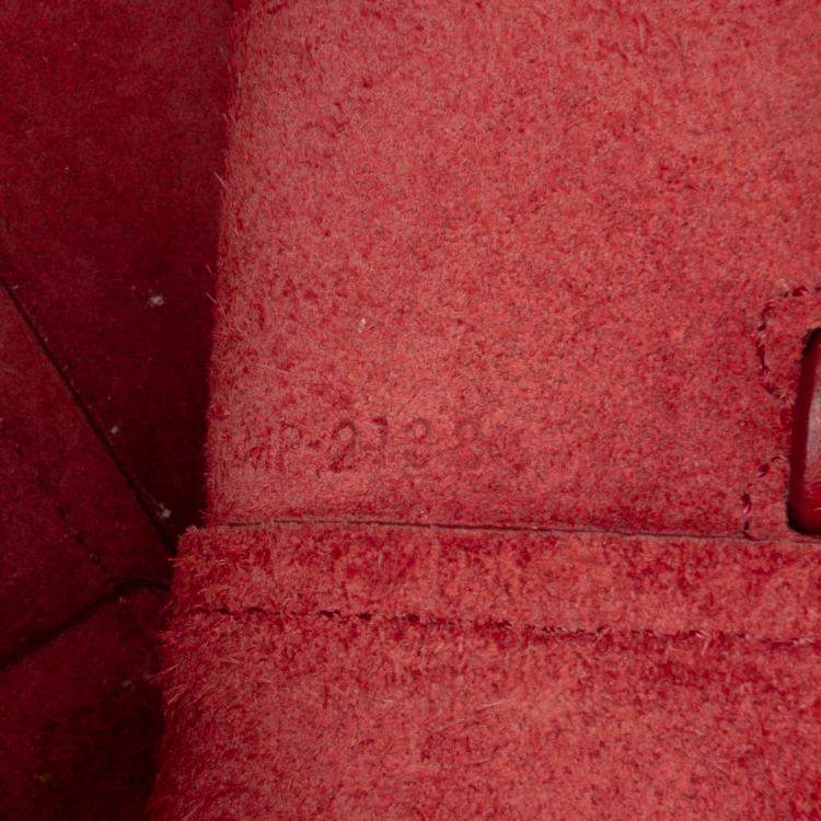 Pre Owned Celine Red Nano Grained Calfskin Belt Bag