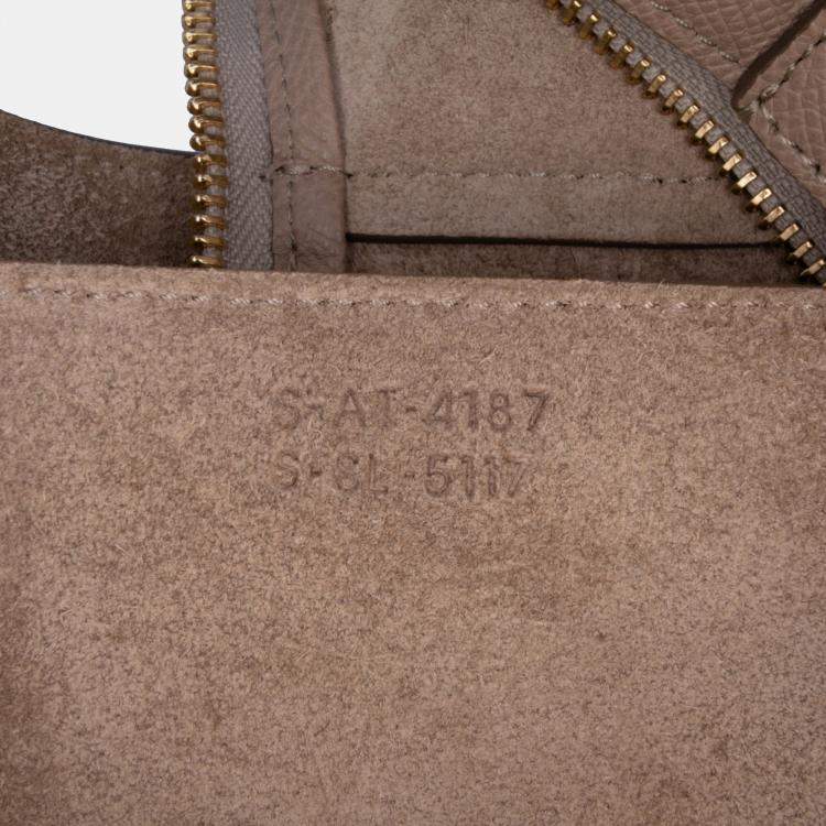 Pre Owned Celine Brown Micro Grained Calfskin Belt Bag