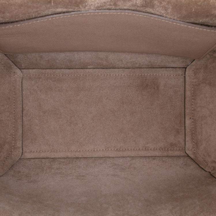 Pre Owned Celine Brown Micro Grained Calfskin Belt Bag