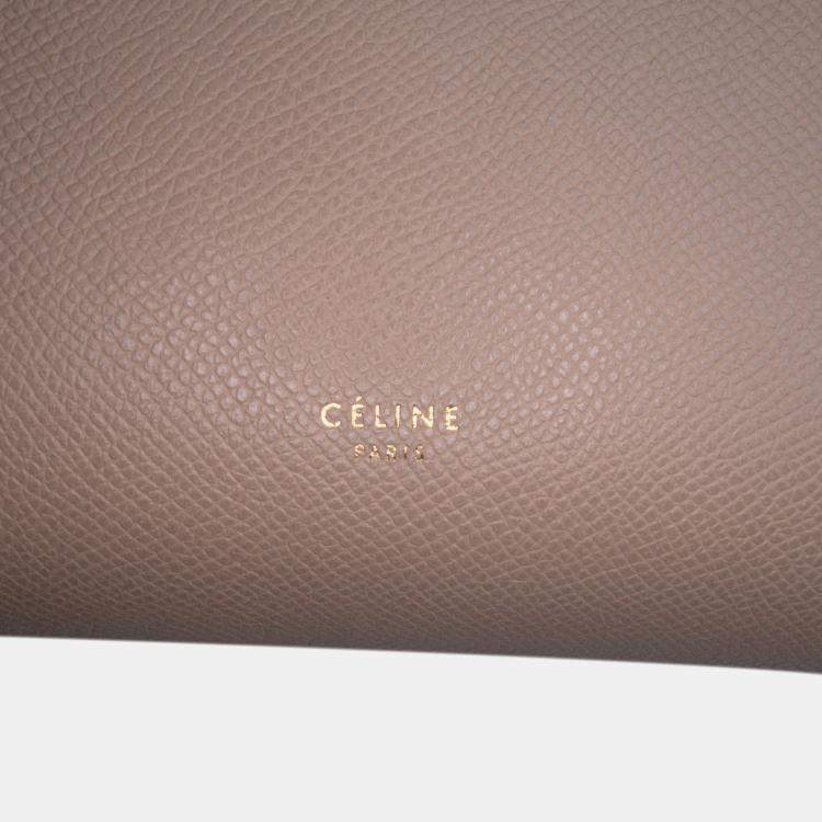 Pre Owned Celine Brown Micro Grained Calfskin Belt Bag