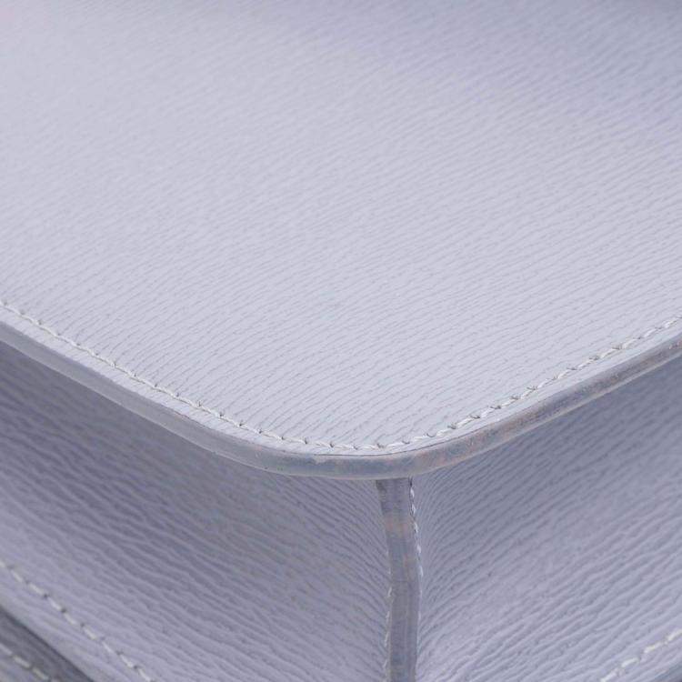 Pre Owned Celine Purple Teen Calfskin Classic Box