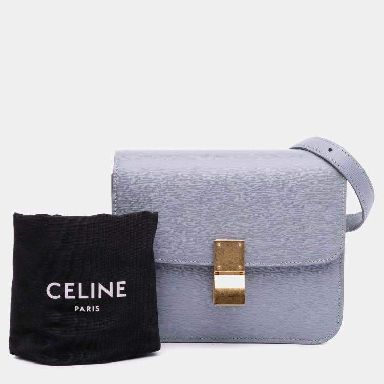 Pre Owned Celine Purple Teen Calfskin Classic Box