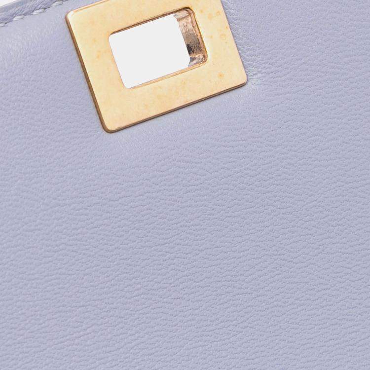 Pre Owned Celine Purple Teen Calfskin Classic Box