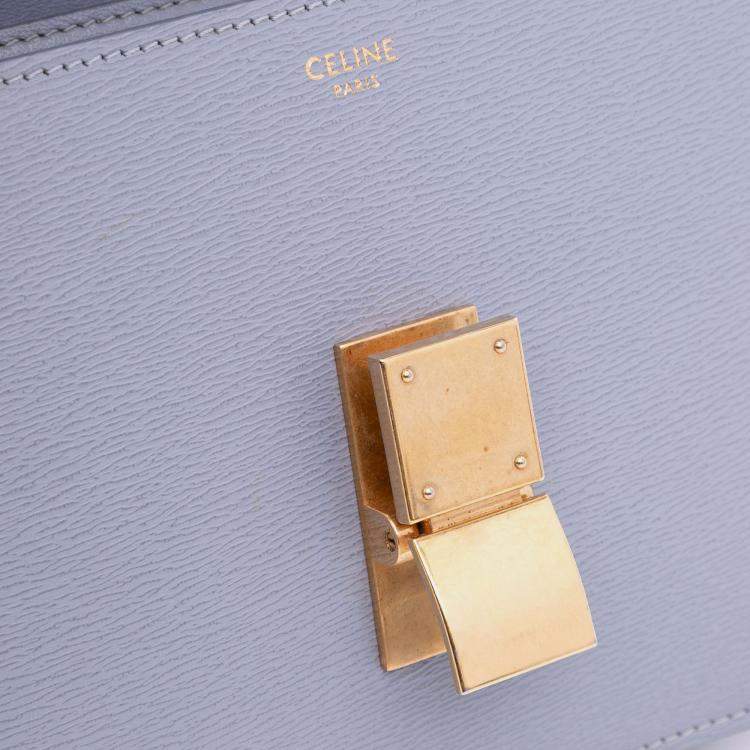 Pre Owned Celine Purple Teen Calfskin Classic Box
