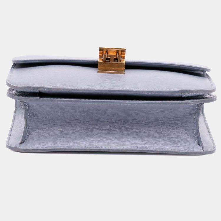 Pre Owned Celine Purple Teen Calfskin Classic Box
