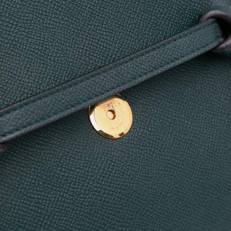 Pre Owned Celine Green Nano Grained Calfskin Belt Bag