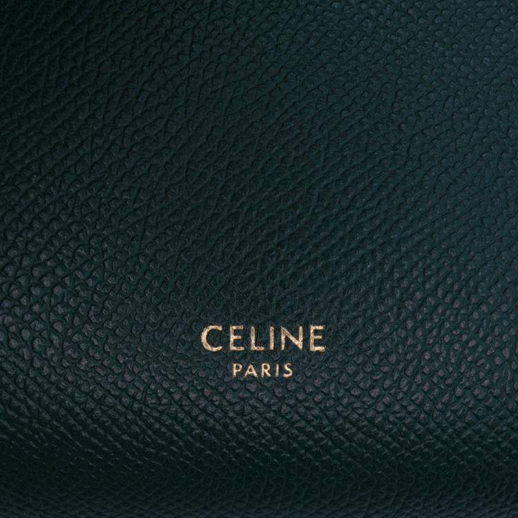 Pre Owned Celine Green Nano Grained Calfskin Belt Bag