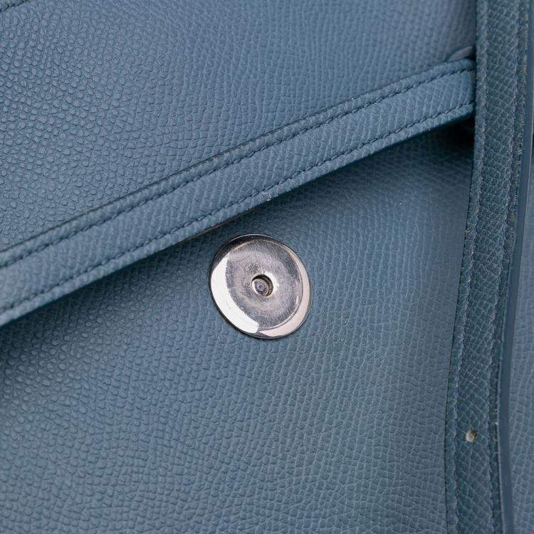 Pre Owned Celine Blue Nano Leather Belt Satchel