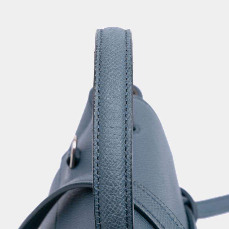 Pre Owned Celine Blue Nano Leather Belt Satchel