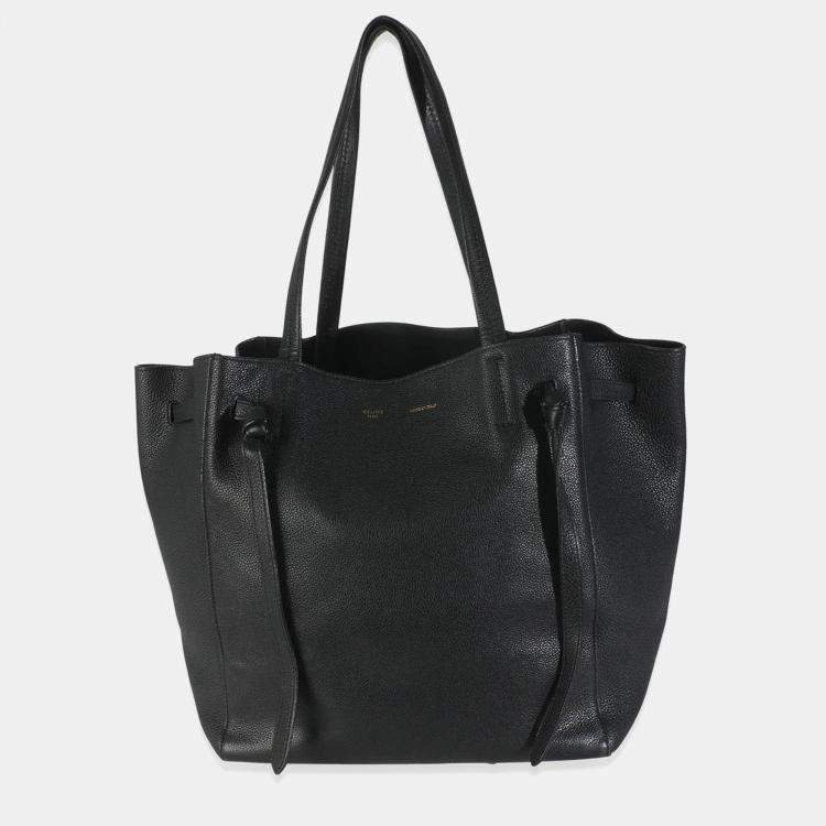 مملوكة مسبقًا Celine Black Calfskin Phantom Cabas Tote