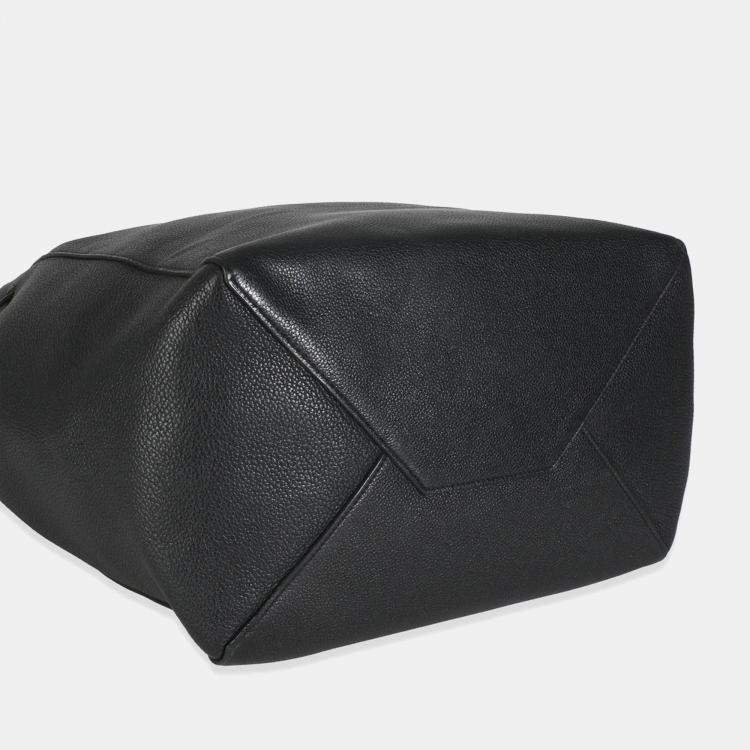 مملوكة مسبقًا Celine Black Calfskin Phantom Cabas Tote