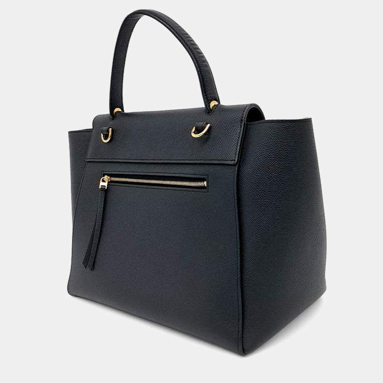 Pre Owned Celine Black Leather belt bag mini