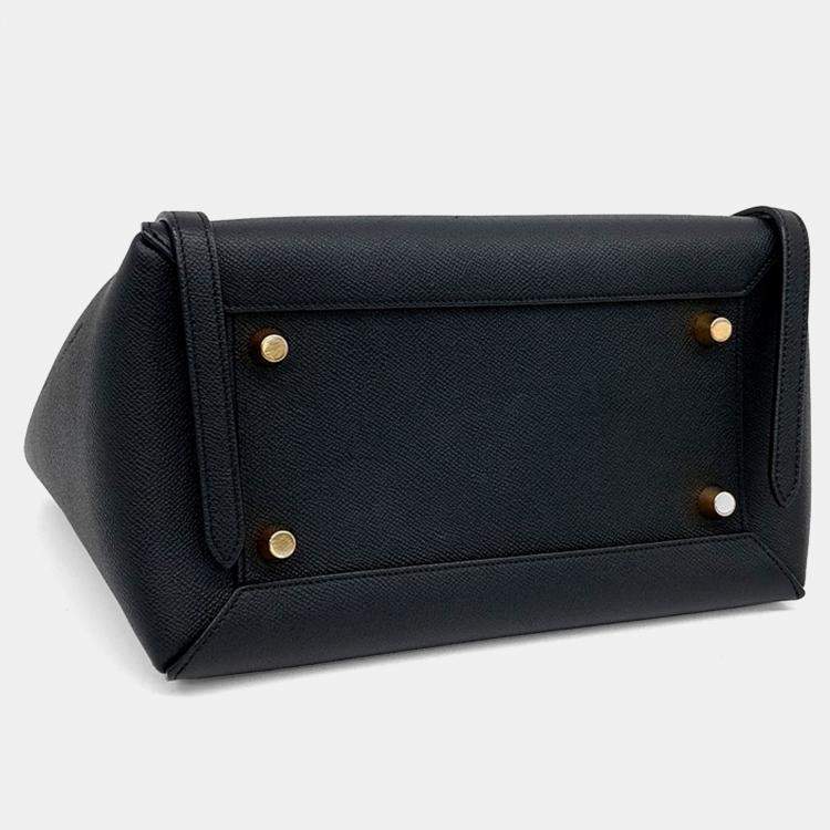 Pre Owned Celine Black Leather belt bag mini