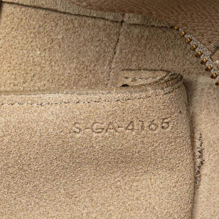 Pre Owned Celine Beige Mini Grained Calfskin Belt Bag