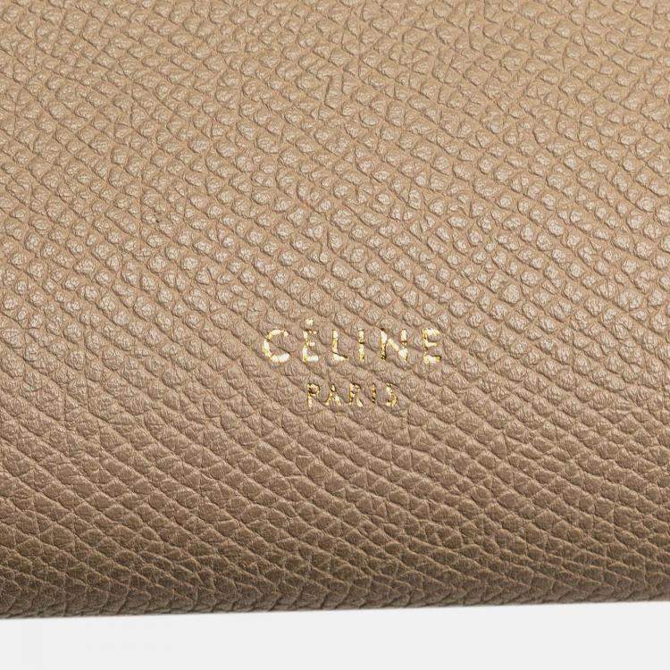 Pre Owned Celine Beige Mini Grained Calfskin Belt Bag