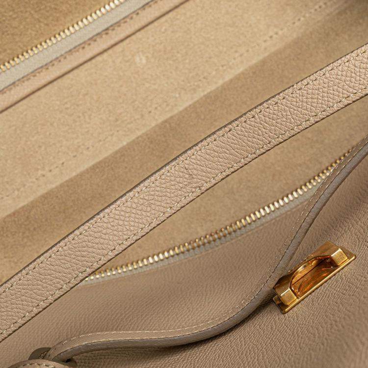 Pre Owned Celine Beige Mini Grained Calfskin Belt Bag