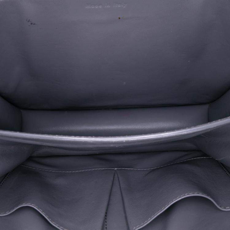 Pre Owned Celine Purple Medium Calfskin Classic Box