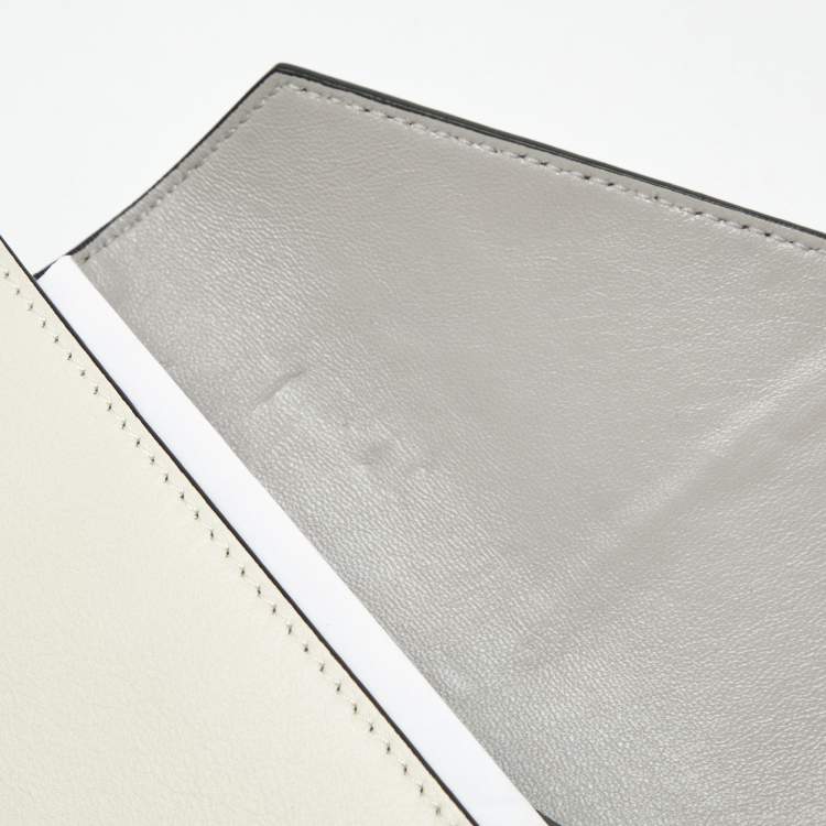 Pre Owned Celine Tricolor Cobra Skin and Leather Diamond Clutch