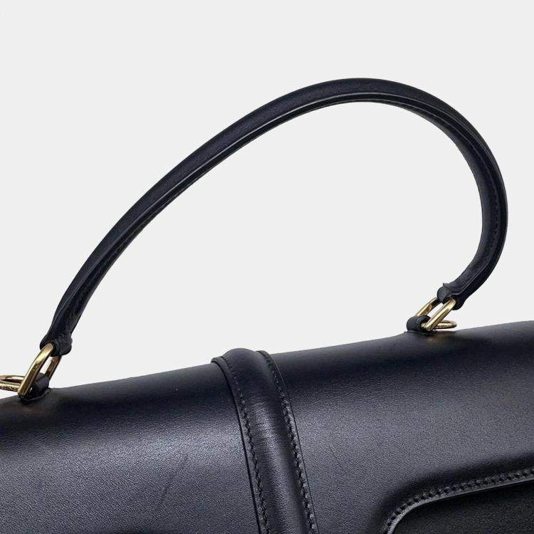 Pre Owned Celine Classique 16 Medium Black Leather Handbag