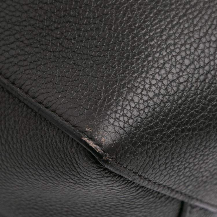 Pre Owned Celine Brown Small Soft Grained Calfskin Seau Sangle Shoulder Bag