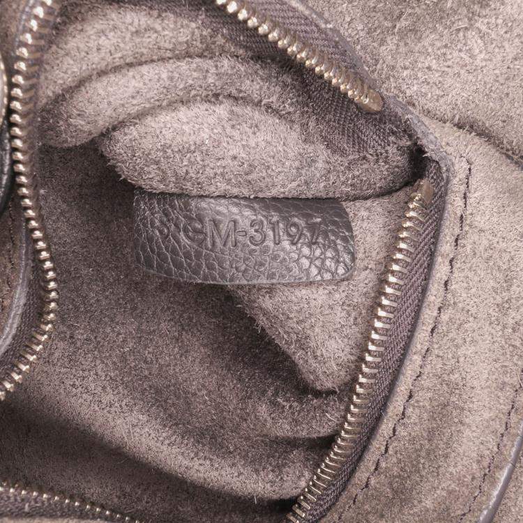 Pre Owned Celine Brown Small Soft Grained Calfskin Seau Sangle Shoulder Bag