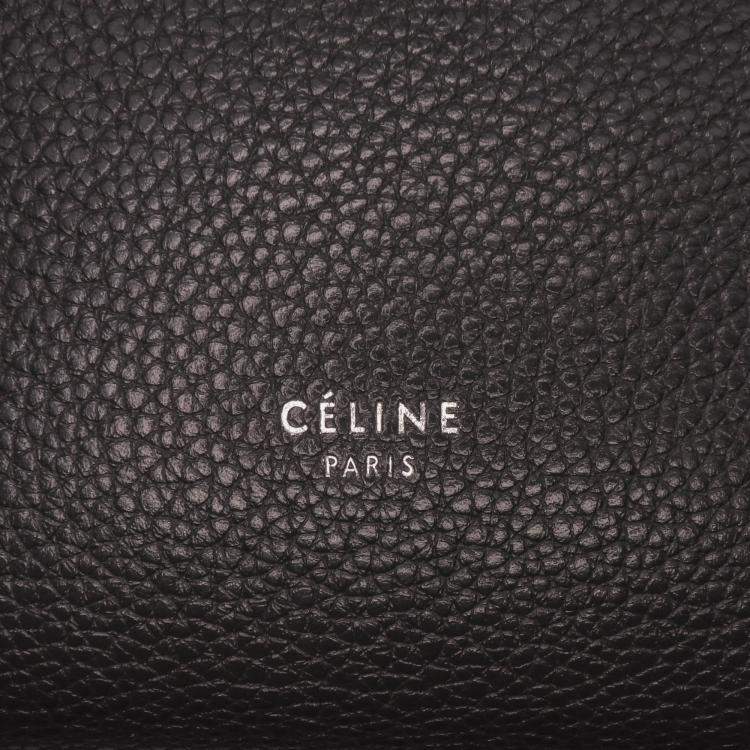 Pre Owned Celine Brown Small Soft Grained Calfskin Seau Sangle Shoulder Bag